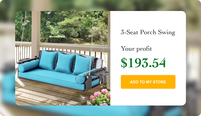 Porch Swing with Cushions