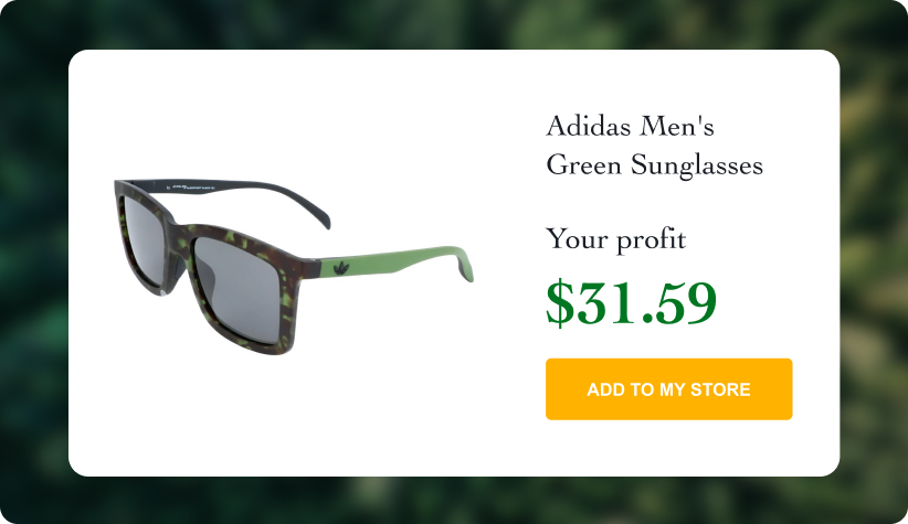 Adidas Men's Green Sunglasses