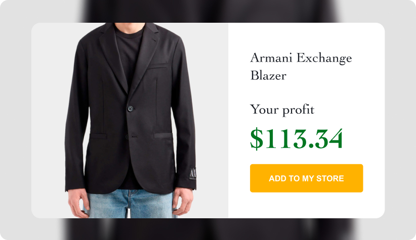 Armani Exchange Men&rsquo;s Black Blazer
