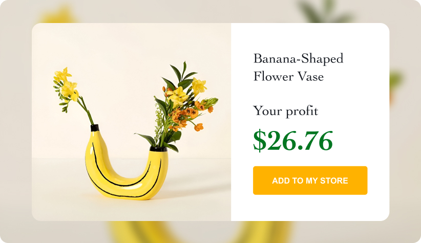 Banana-Shaped Flower Vase