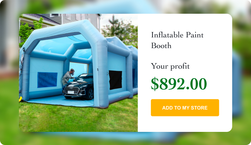 Inflatable Paint Booth with Blowers