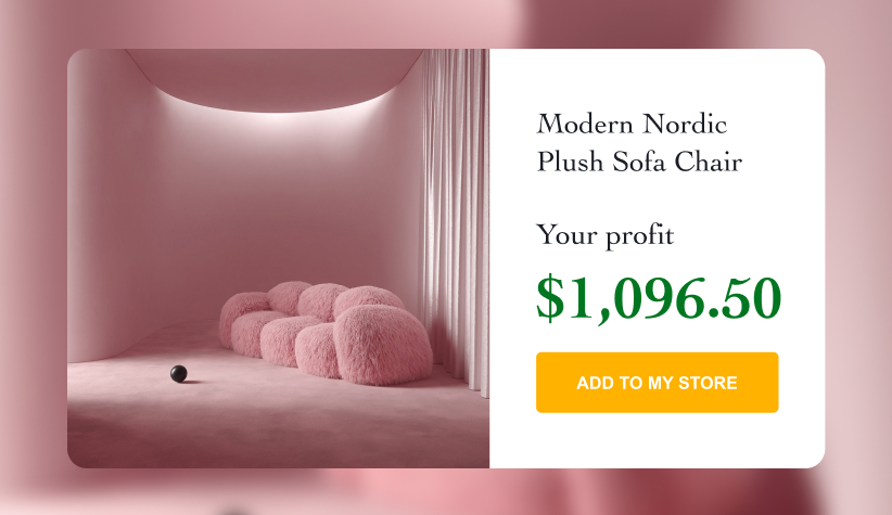 Modern Nordic Plush Sofa Chair&nbsp;