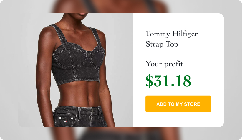 Tommy Hilfiger Women&rsquo;s Black Strap Top